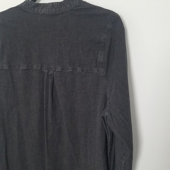 Universal Standard Black Denim Shirt Dress - Picture 7 of 7